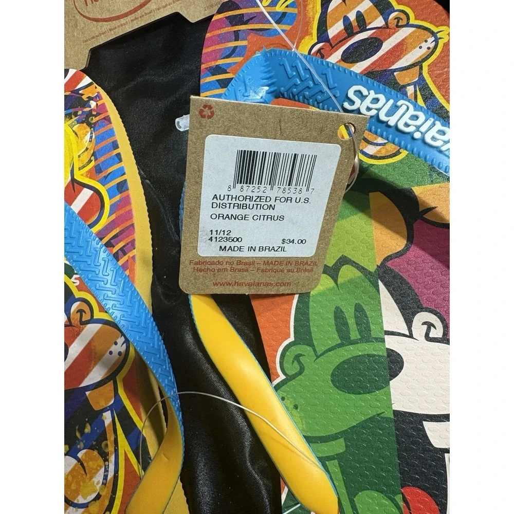 Havaianas flip flops mens size 11/12 Pop Culture‎ New With Tags!